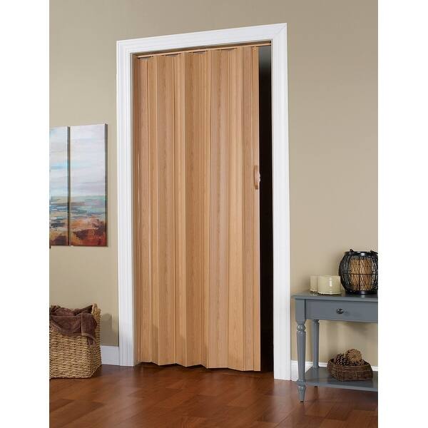 Spectrum Via 48" x 96" Vinyl Folding Door Oak Bed Bath & Beyond